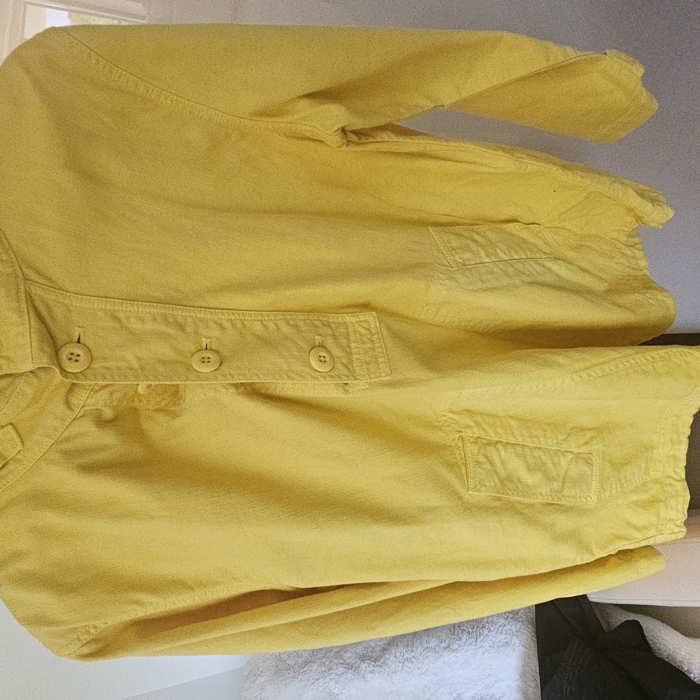 Yellow Button-Up Jacket